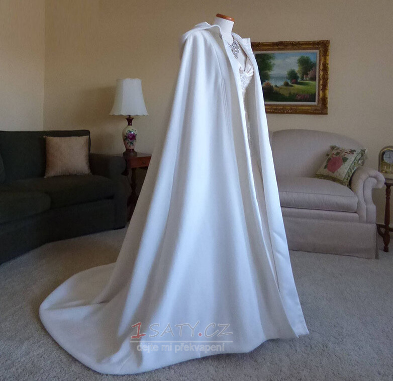 200CM nevěsta šátek svatební kabát plášť bílý šátek s kapucí