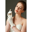 Svatební rukavice Plná prstová krajka Ivory Short Fashion Spring
