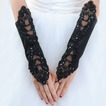 Svatební rukavice Atraktivní jarní Pearl Taffeta Outdoor