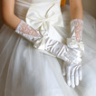 Svatební rukavice Pokoj podzimní Glamour Krajka Materiál Bow Tie