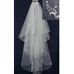 Svatební závoj Pearly White Perler Bílá jarní šortky Svatební šaty Bohyně