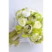 Bílá kamélie zelená korejská nevěsta simulace květiny pro svatbu v ruce