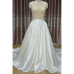 Saténová nášivka sukně Svatební šaty odnímatelná sukně Odnímatelné vlečné svatební doplňky vlastní velikost