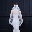 Svatební závoj krátký krajkový závoj s kovovým hřebenem závoj svatební doplňky