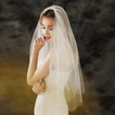 Jednoduchý svatební závoj nevěsta svatební čelenka fotoateliér foto závoj dvojí objednávka perlový závoj