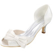 Svatební boty plus velikost jedné boty luk saténové sandály