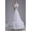 Svatební petticoat Lace trimming Svatební šaty Dlouhá polyesterová taffeta