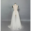 4 vrstvy tylové sukně Odnímatelný vlečný tylový odnímatelný Svatební overskirt Odnímatelná svatební sukně