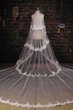 Svatební závoj Multi Layered Ceremonial Cold Lace Long Tissue Lace