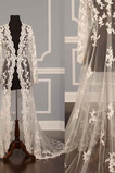 Krajkové svatební šaty s dlouhým rukávem kabát nevěsta šátek kapuce kabát