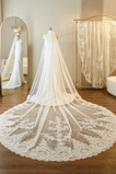 Svatební luxusní krajkový závoj Trailing Veil Retro doplňky svatební závoj