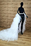 Odepínatelná svatební vlečka tylová sukně tylové svatební šaty sukně sukně s vlečkou odnímatelná sukně