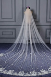 Oversized koncový krajkový závoj svatební závoj levně krásný závoj