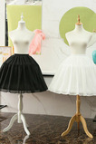 Svatební krátká krinolína, Cosplay plesové šaty krátká spodnička, nadýchaná sukně, dívčí šifon Lolita spodnička 55 cm