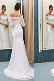 Mořská panna Přírodní pas Elegantní Vysoká zahrnuty Svatební šaty