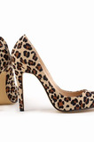 Podpatky s leopardím vzorem Sexy semišové podpatky Svatební Banket podpatky