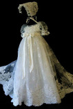 Vysoká krytina Drobounký Vysoký pasu Svatba Krátký rukáv Křest šaty