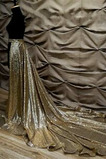Flitry vlečka sukně odepínací sukně vlečka zlaté šaty svatební odepínací sukně svatební šaty vlastní velikost