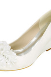 Podzimní ploché boty retro čtvercová hlava mělká ústa květiny ruční obuv sladká móda