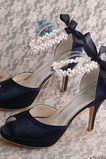 Svatební jehlové svatební boty s otevřenou špičkou sandály svatební velké velikosti družičky
