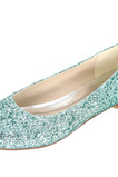 Sequin ploché dámské boty stříbrné svatební boty družičky boty těhotné ženy svatební boty