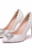 Drahokamu jediné boty svatební boty krajkové party boty