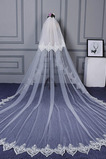 Svatební dlouhý krajkový závoj s dlouhým krajkovým závojem Jednoduchý univerzální extra dlouhý svatební závoj
