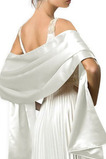Saténový šátek Večerní šaty Šátek Saténový šátek Svatební šaty odpovídající