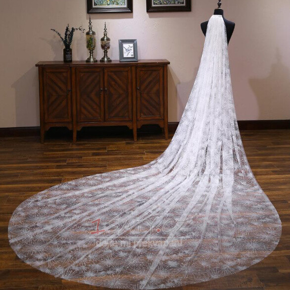 4M módní hvězdné svatební závoj svatební nová nevěsta závoj