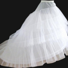 Svatební petticoat Elastický pas Šířka Dva rámy Flouncing Svatební šaty