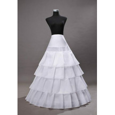 Svatební svatební šaty spodnička čtyři ocelové kroužky čtyři volánky spodnička elastická korzetová spodnička