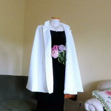Formální svatební svatební krátký plášť nevěsta teplý plášť