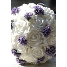 Bílé svatební kytice držení dárek Svatební kytice dárkové manuální simulace