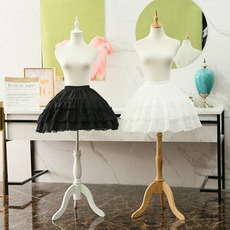 Lolita krajková sukně s rybí kostí, cosplay spodnička, šifon krajková krinolína 47CM