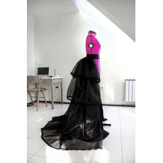 Odepínací sukně Organzová sukně Černé plesové šaty Vrstvená sukně Formální sukně Svatební sukně vlastní velikost