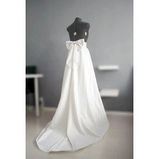 s velkou mašlí Svatební sukně svatební saténová sukně Svatební šaty samostatná Sukně na zakázku