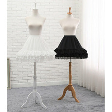 Černo/bílá tylová spodnička Lolita, cosplay spodnička, nadýchaná tylová sukně, nadýchaná spodnička, baletní tutu sukně. 45CM