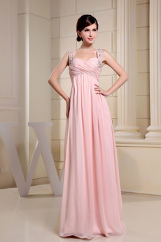 Plisovaný Vysoký pasu Elegantní Střední záda Šifón Večerní šaty