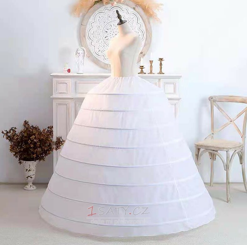8 varv bröllopsklänning speciell underklänning stor diameter boll plus pösig underklänning