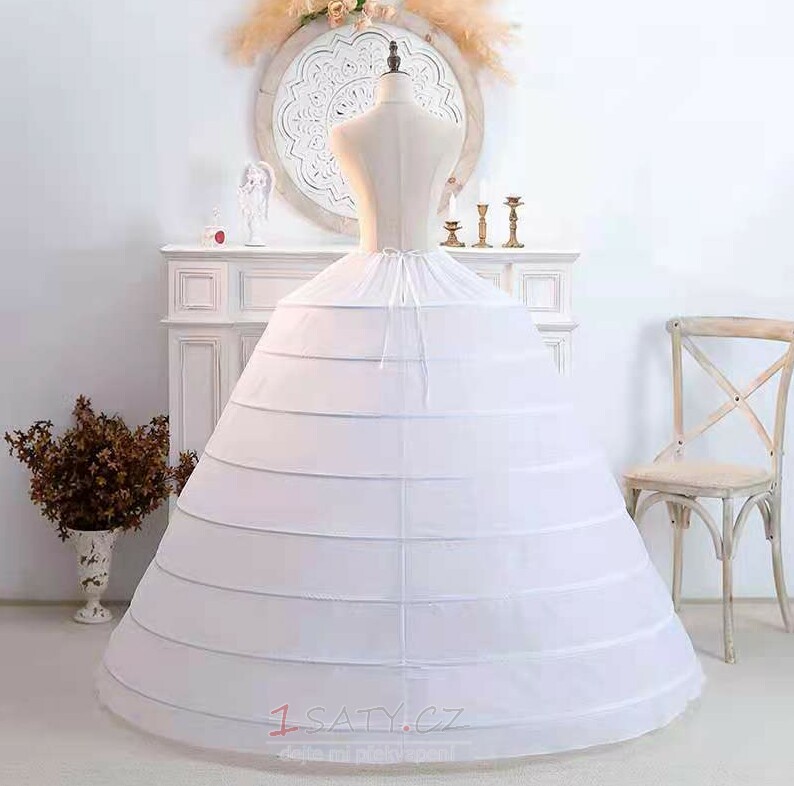 8 varv bröllopsklänning speciell underklänning stor diameter boll plus pösig underklänning