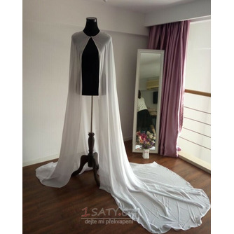 Šifonová dlouhá šála jednoduchá elegantní svatební bunda dlouhá 2 metry - Strana 3