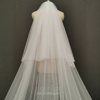 White Exquisite Lace Veil Cathedral Flitrový závoj Stereo krajkový svatební závoj - Strana 4