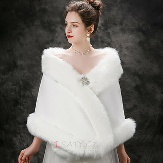 Svatební teplý šátek zimní svatební bunda tlustá velká velikost šálu - Strana 4