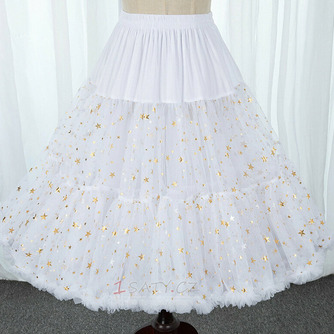 Bílý krajkový tyl Společenské šaty Dlouhá spodnička, lolita cosplay spodničky krinolíny, sukně Ballet Tutu, dívčí spodničky, spodnička lolita 60CM - Strana 3
