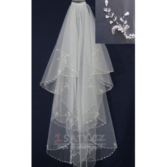 Svatební závoj Pearly White Perler Bílá jarní šortky Svatební šaty Bohyně - Strana 1