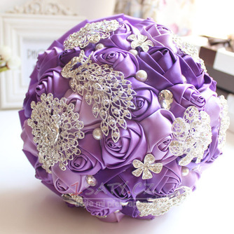 Purple diamanty perla svatební svatební fotografie rozložení výzdoba kreativní hospodářství květiny - Strana 1