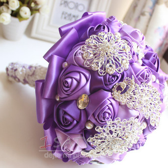 Purple diamanty perla svatební svatební fotografie rozložení výzdoba kreativní hospodářství květiny - Strana 2
