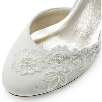 Krajkové vyšívané svatební boty na skleněném podpatku na party boty - Strana 4