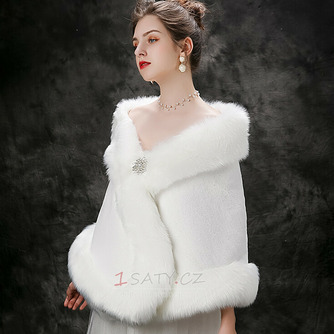 Svatební teplý šátek zimní svatební bunda tlustá velká velikost šálu - Strana 2