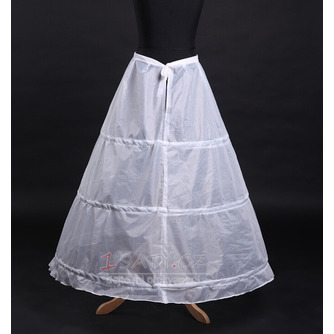Svatební petticoat Polyester taffeta Jednoduché Tři ráfky Plné šaty - Strana 1